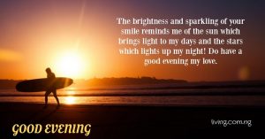 Sweet Good Evening Quotes For Loved Ones