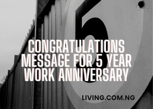 Congratulations Message For 5 Year Work Anniversary Living